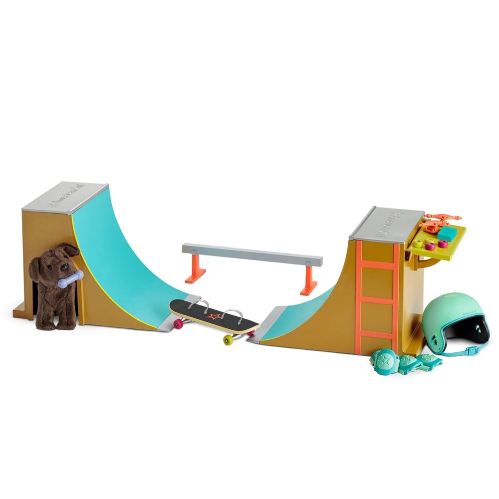 American Girl Skate Park Set for 18-inch Dolls Retired